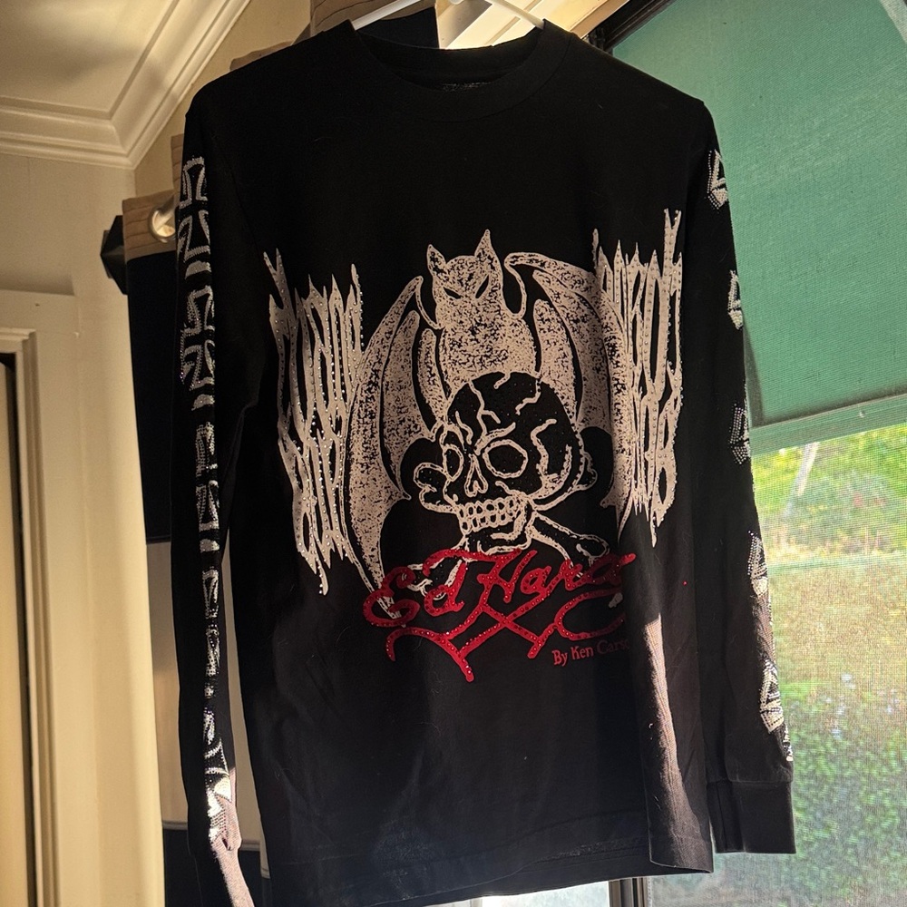 Ken Carson x Ed Hardy Rhinestone Long Sleeve